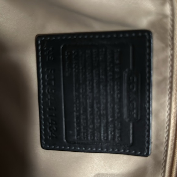 Coach Bleeker Black Leather Legacy Brown Signature Flap Buckle Bag and wallet - Picture 11 of 15